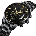 Relógio Masculino Black Motion Aço Inox Quartz Preto