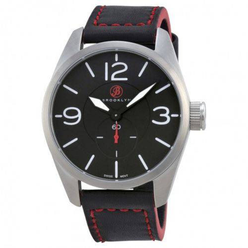 Relógio Masculino Brooklyn Lafayette - Modelo Bw-cla-h Pulseira em Couro