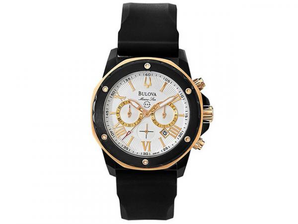 Relógio Masculino Bulova Analógico - Resistente à Água Cronógrafo WB 30873 B