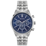 Relógio Masculino Bulova Classic Aço Prata 96A210