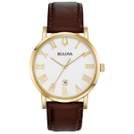 Relógio Masculino Bulova Classic American Dourado 97B183