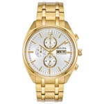 Relógio Masculino Bulova Classic Surveyor Chrono Gold 97C109