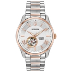 Relógio Masculino Bulova Classic Wilton Automatic Aço 98A213