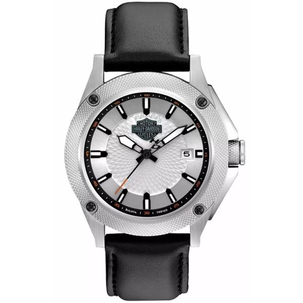 Relógio Masculino Bulova Harley Davidson WH30377Q - Prata/Preto