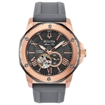 Relógio Masculino Bulova Marine Star Cinza/Rosegold 98A228