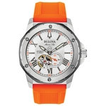 Relógio Masculino Bulova Marine Star Vermelho/Prata 98A226