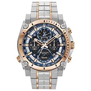 Relógio Masculino Bulova Modelo 98B317 Pulseira em Metal / a Prova D` Água