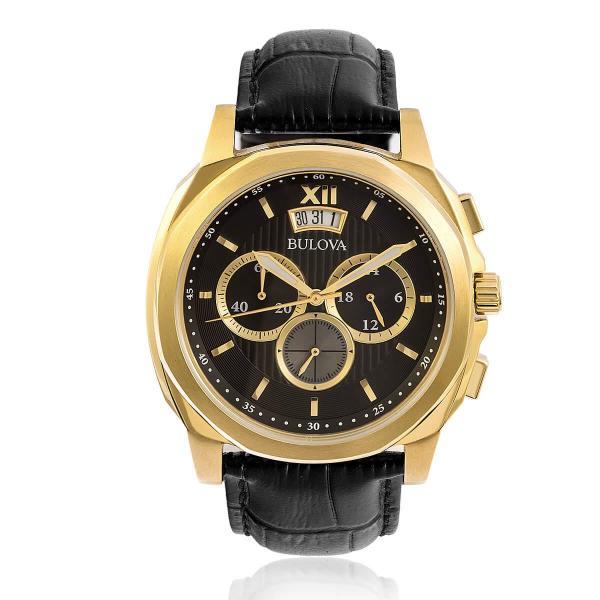 Relógio Masculino Bulova Pulseira de couro