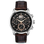 Relógio Masculino Bulova Sutton Quartz Prata/Preto 96B311