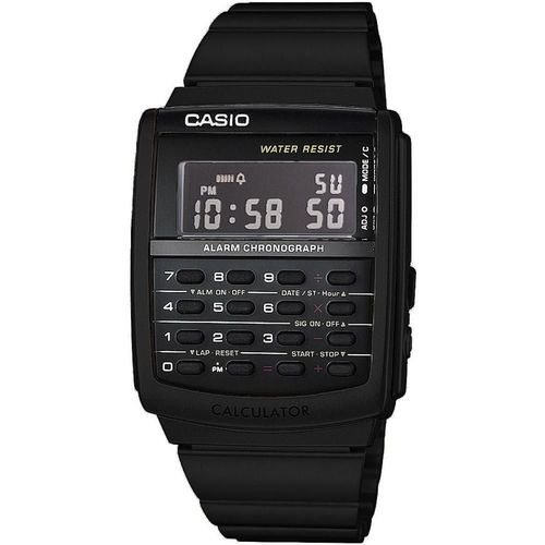 Relógio Masculino Calculadora Aço Inoxidável Casio Ca506b-1a - Preto