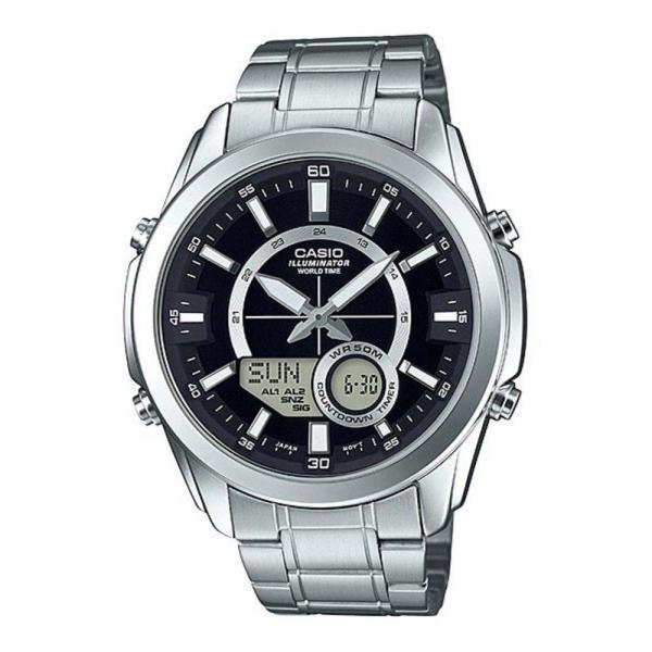 Relógio Masculino Casio AMW-810D-1AVDF - Prata