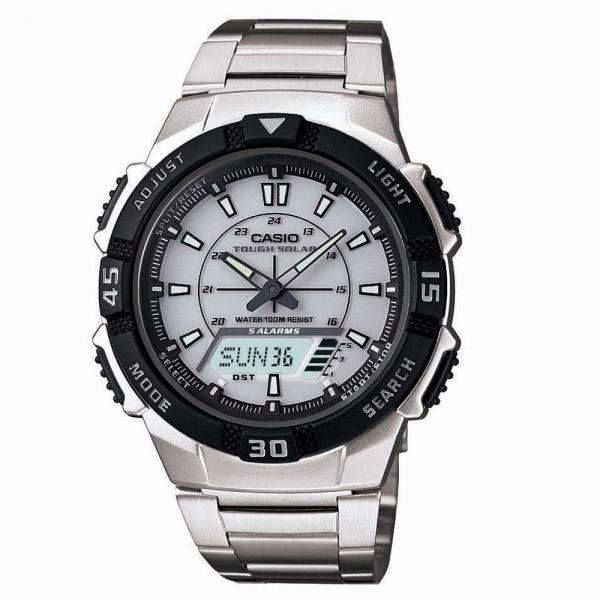 Relógio Masculino Casio Anadigi Aq-S800wd-7Evdf - Prata