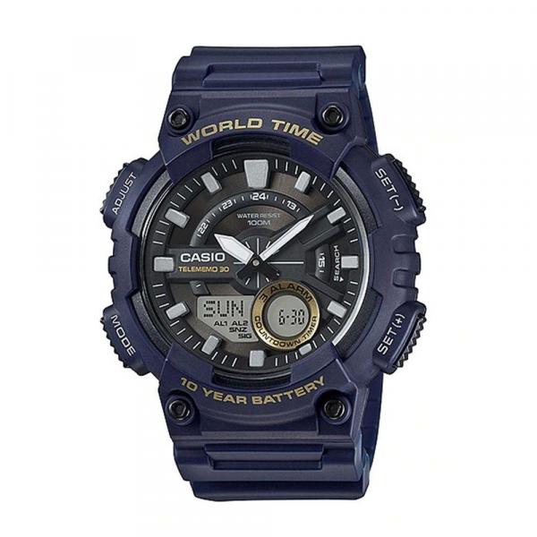 Relogio Masculino Casio Anadigi Azul AEQ-110W-2AVDF