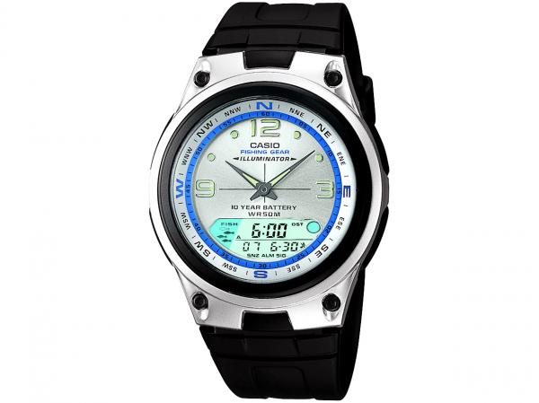 Relógio Masculino Casio Anadigi Esportivo - AW-82-7AVDF Preto