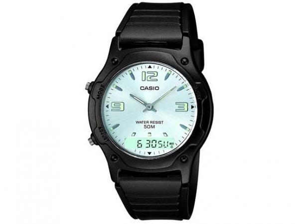 Relógio Masculino Casio Anadigi - Mundial AW-49HE-7AVU Preta