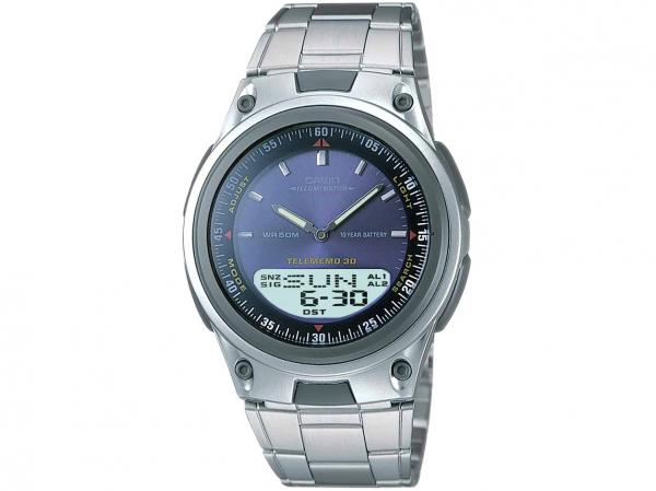 Relógio Masculino Casio Anadigi - Mundial AW-80D-2AVDF Prata