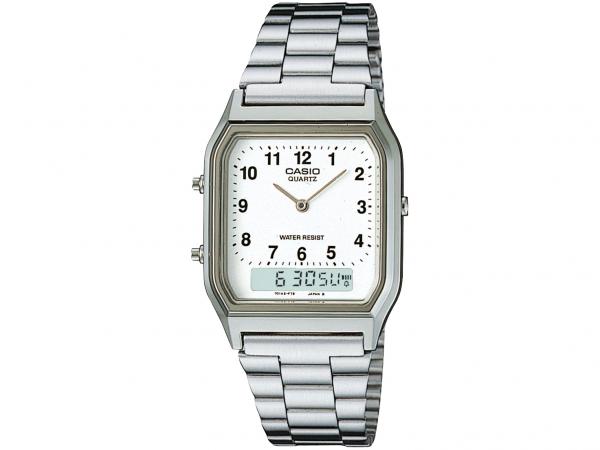 Relógio Masculino Casio Anadigi - Resistente à Água Cronômetro AQ-230A-7BMQ