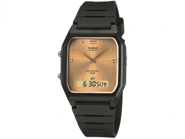 Relógio Masculino Casio Anadigi - Resistente à Água Cronômetro AW-48HE-9AVD