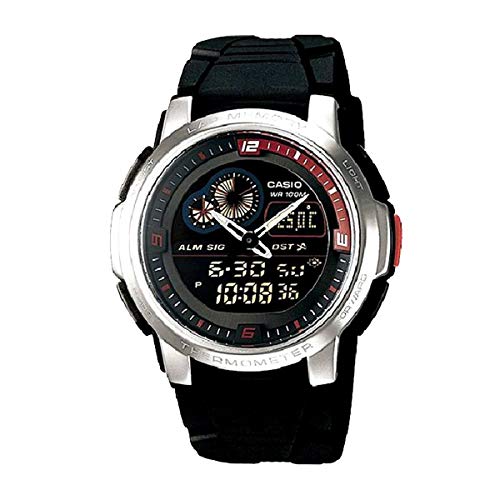 Relogio Masculino Casio Analogico/digital Aqf-102w-1bvdf - Preto