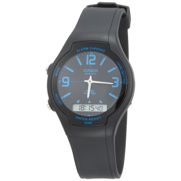 Relogio Masculino Casio Analogico/digital - Aw-90h-2bvdf - Preto/azul