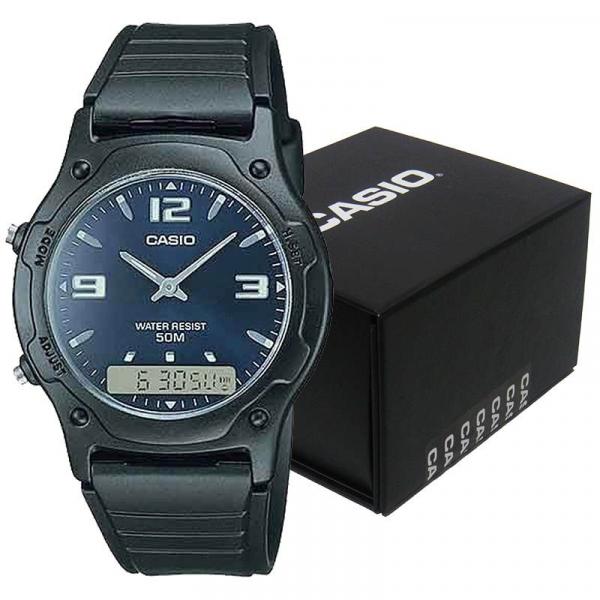 Relogio Masculino Casio Analogico Digital Prova Dagua Alarme Calendario (Aw-49he-2avdf) - Cassio