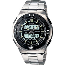 Tamanhos, Medidas e Dimensões do produto Relógio Masculino Casio Analógico/Digital Social AQ-164WD-1AVDF