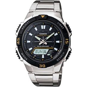 Relogio Masculino Casio Analogico/digital Social Aq163w-1b1vdf