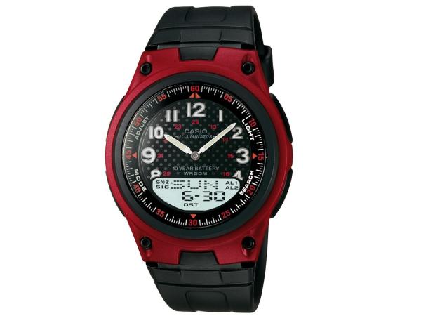 Relógio Masculino Casio AW-80-4BVDF - Anadigi com Cronômetro e Calendário