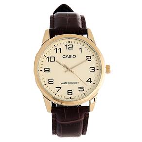 Relogio Masculino Casio Collection Mtp-v001gl-9budf - Marrom/dourado