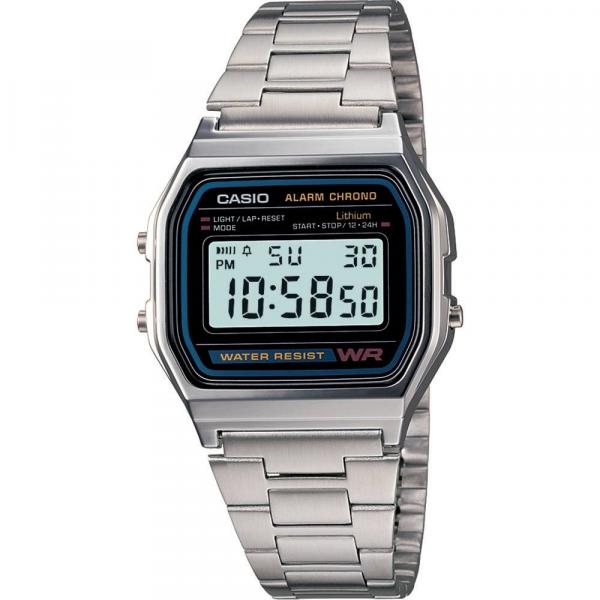 Relógio Masculino Casio Digital Esportivo A158wa-1df Prata