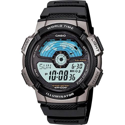 Relógio Masculino Casio Digital Esportivo AE-1100W-1AVDF