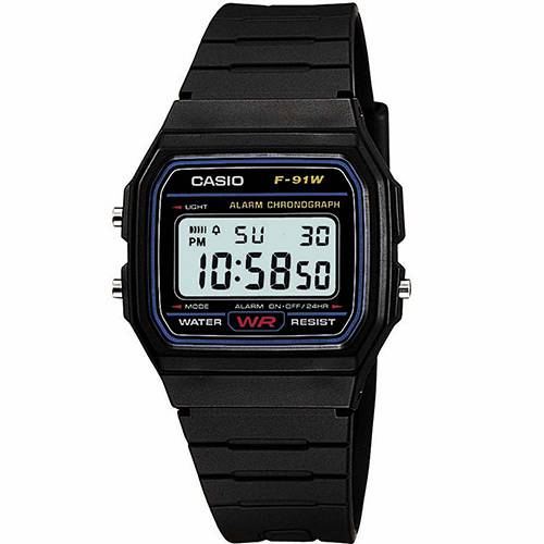 Relógio Masculino Casio Digital ESPORTIVO F-91W-1DG