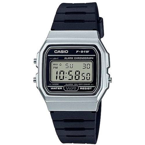 Relógio Masculino Casio Digital F-91Wm-7Adf - Prata