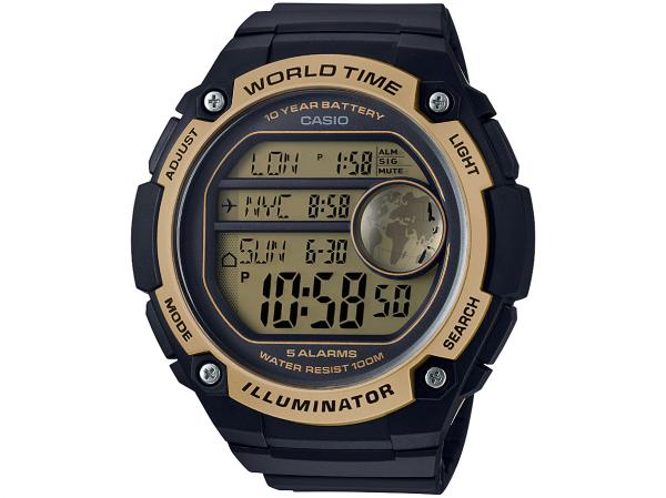 Relógio Masculino Casio Digital - Resistente à Água AE-3000W-9AVDF