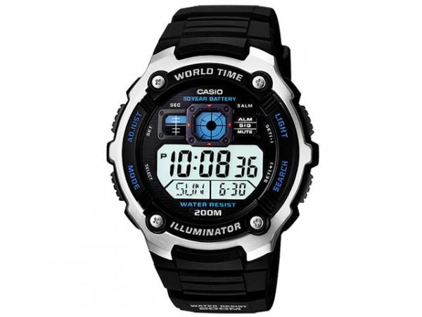 Relógio Masculino Casio Digital - Resistente à Água Cronômetro AE 2000W 1AV