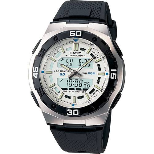 Tamanhos, Medidas e Dimensões do produto Relógio Masculino CASIO Digital Social AQ-164W-7AVDF