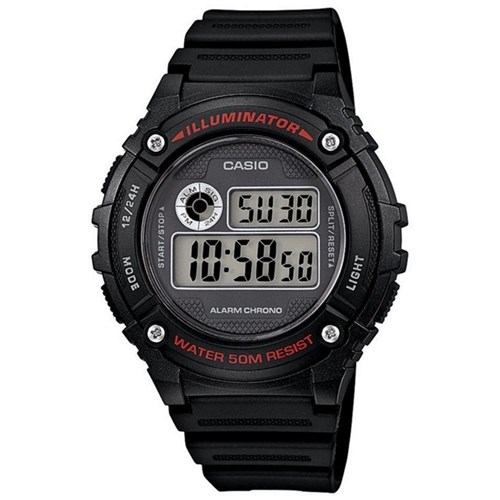 Relogio Masculino Casio Digital W-216H-1Avdf