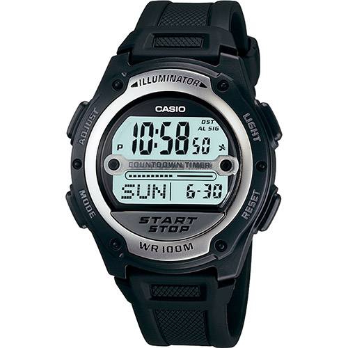 Relógio Masculino Casio Digital W-756-1AVDF Hora Mundial