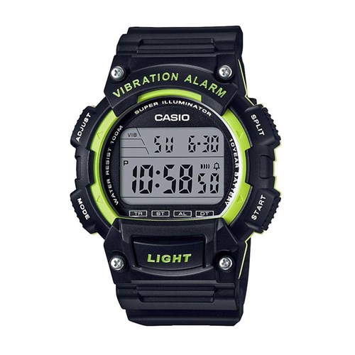 Relógio Masculino Casio Digital W-736H-3Avdf - Preto/Verde