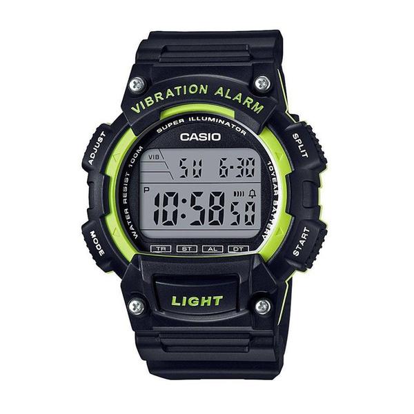 Relógio Masculino Casio Digital W-736H-3Avdf - Preto/Verde