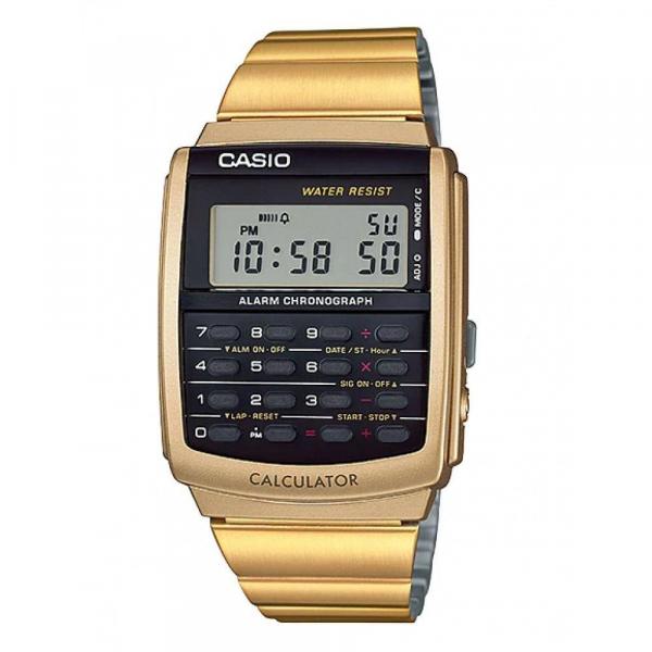 Relogio Masculino Casio Dourado Databank Ca-506g-9adf