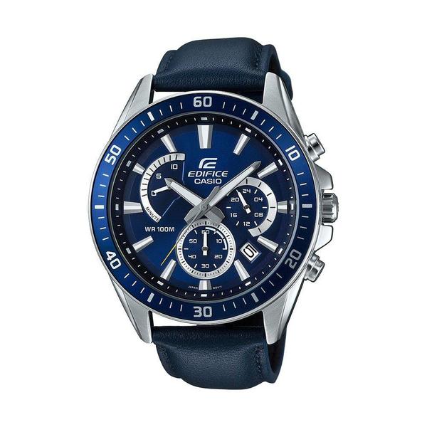 Relógio Masculino Casio Edifice Efr-552ZL-2AVDF - Prata/Azul