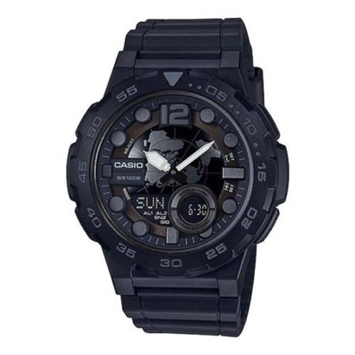 Relógio Masculino Casio Esportivo Aeq-100W-1Bvdf - Preto