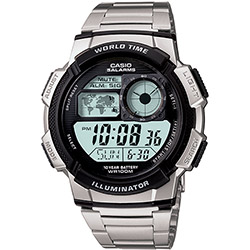 Relógio Masculino Casio Esportivo Hora Muldial 48 Cidades AE-1000WD-1AVDF