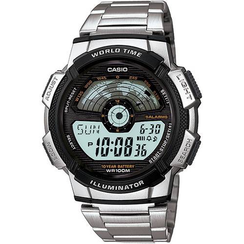 Relógio Masculino Casio Esportivo Horamuldial 48 Cidades Ae-1100Wd-1Avdf