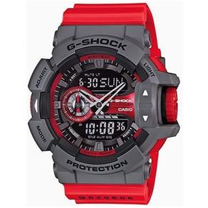 Relogio Masculino Casio G-shock Anadigi Ga-400-4bdr -preto/vermelho