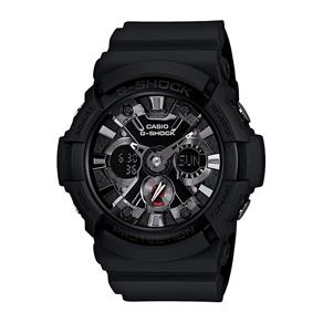 Relógio Masculino Casio Modelo GA201-1A Pulseira em Silicone / a Prova D` Água