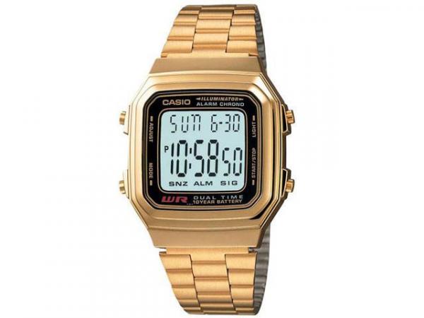 Relógio Masculino Casio Mundial a 178WGA 1ADF - Digital Resistente a Água Cronógrafo