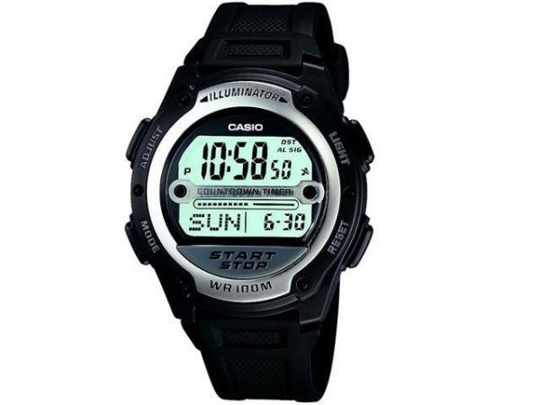 Relógio Masculino Casio Mundial W-756-1AVDF - Digital Resistente à Água Cronógrafo Calendário