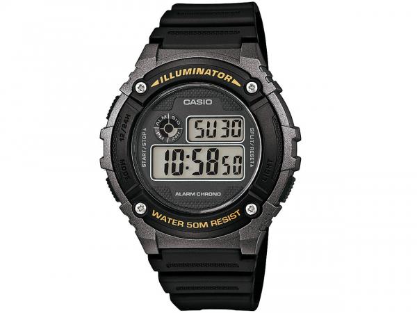 Relógio Masculino Casio W-216H-1BVDF - Digital Resitente à Água com Calendário